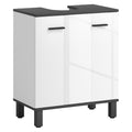 Under Sink Bathroom Storage Cabinet with Adjustable Shelf, Wooden Pedestal Basin Organiser Unit